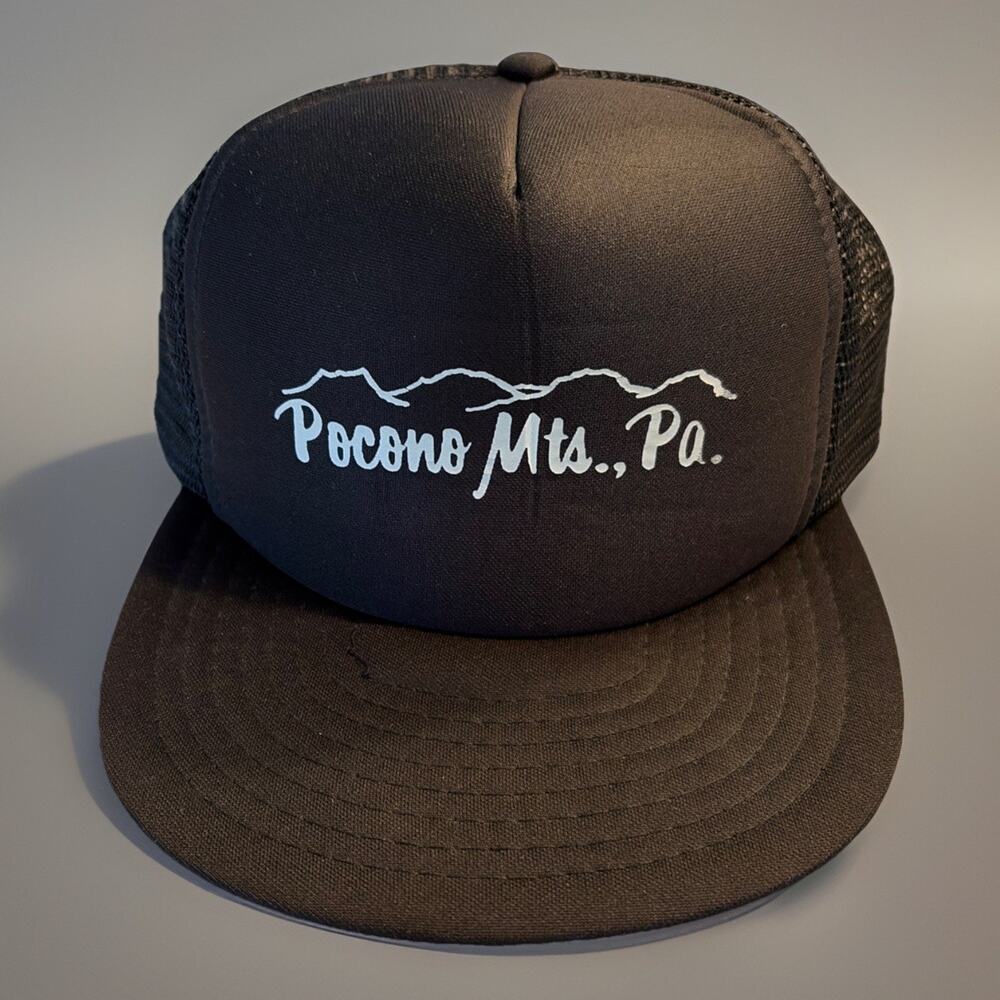 Vtg 80’s Trucker Hat Mt. Pocono PA SnapBack New NWOT Rare Hat Poconos Resort